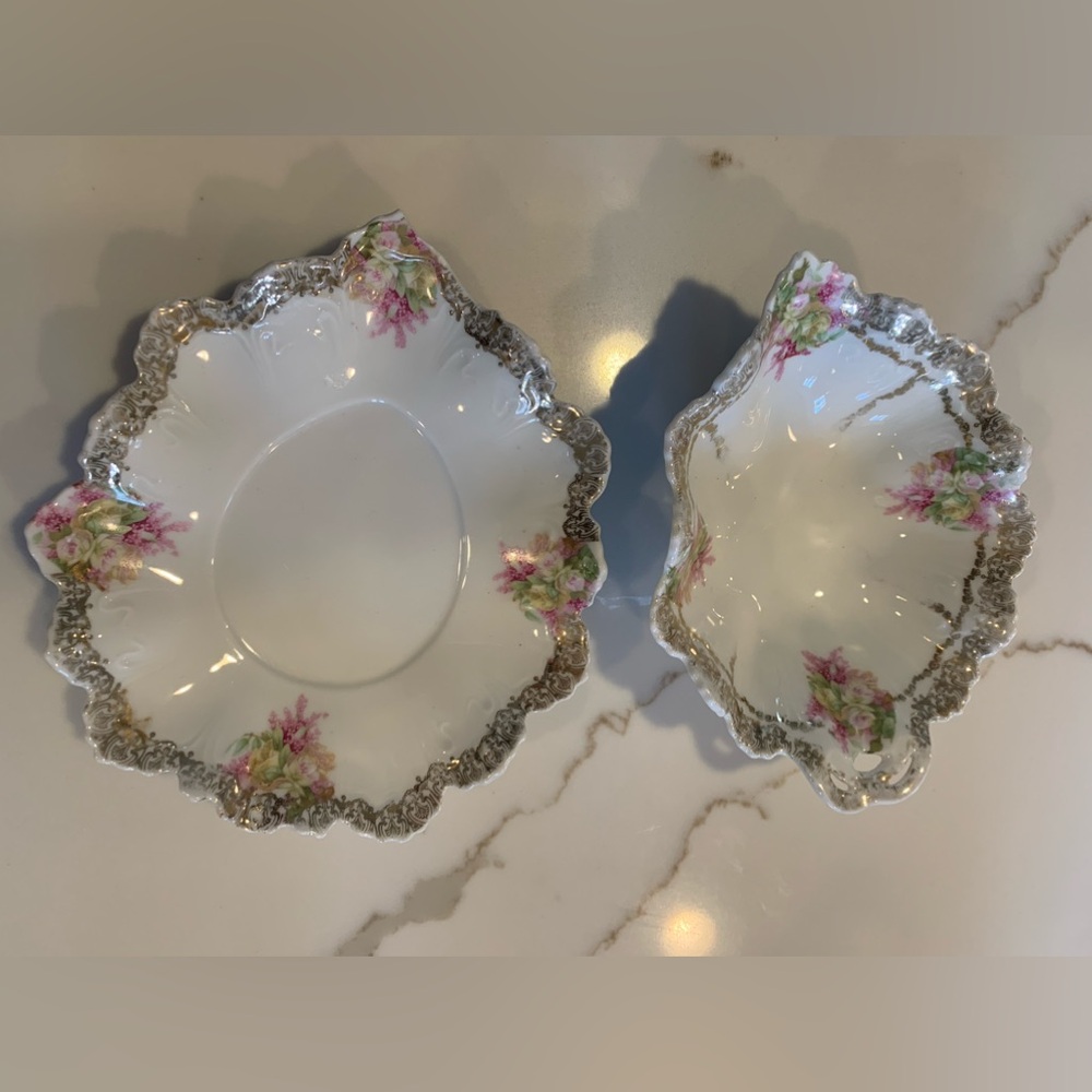 Vintage Bowl and Saucer set. MZ Austria